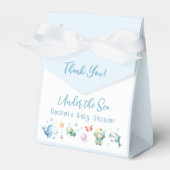 海の下にかわいい赤ちゃんシャワーありがとう フェイバーボックス (正面サイド)