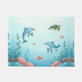 海の下にかわいい ドアマット (正面)