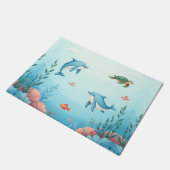 海の下にかわいい ドアマット (アングル)