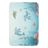 海の下にかわいい バスマット (正面縦)