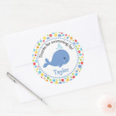 海の下に感謝ステッカー党の好意 ラウンドシール (封筒)