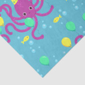 海の下に招待状、タコ誕生日 薄葉紙 (詳細)