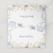 海の下に海動物の少年誕生日食べ物テント プレイスカード (外部開封)