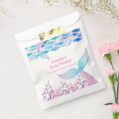 海の下に虹マーメイドテールベイビーシャワー フェイバーバッグ (封をした状態)