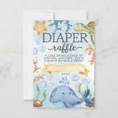 海の下のおむつくじカード挿入ページ 招待状 (正面)