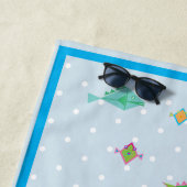 海の下のかわいいカラフル魚 ビーチタオル (インサイチュ)