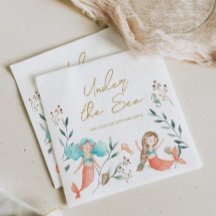 海の下のかわいい人魚