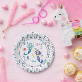 海の下のかわいい人魚 ペーパープレート (パーティー)