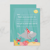 海の下のぬり絵サンキュークード サンキューカード (正面/裏面)