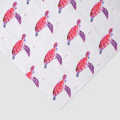 海の下のウミガメ水の色の海 航海の 薄葉紙 (詳細)