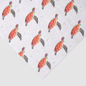 海の下のウミガメ水の色の海 航海の 薄葉紙 (詳細)