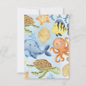 海の下のオムツくじカード挿入ページ 招待状 (裏面)