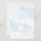 海の下のオンデア 1歳の誕生日 招待状 (裏面)