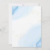 海の下のオーシャンアニマルベイビーシャワー 招待状 (裏面)