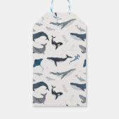 海の下のオーシャンベイビーシャワーパーティーの景品 ギフトタグ (裏面)