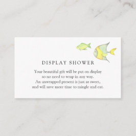 海の下のオーシャン ベイビー シャワーの挿入カード エンクロージャーカード