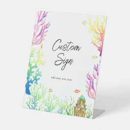 海の下のカスタム文字台座の標識 台座サイン