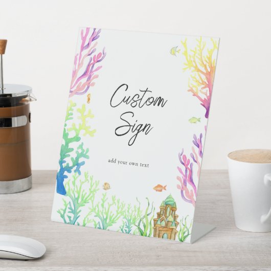 海の下のカスタム文字台座の標識 台座サイン (インサイチュ)