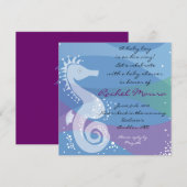 海の下のカバの赤ちゃんの男の子のシャワーの招待状 招待状 (正面/裏面)