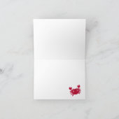 海の下のカリプソ折り畳み感謝のノート サンキューカード (内部)