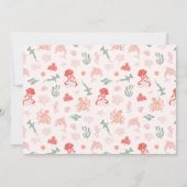 海の下のガールバースデーパーティーの写真 招待状 (裏面)