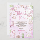 海の下のガールバースデーパーティー サンキューカード (正面)