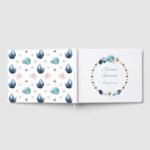 海の下のキンチャネラパーティー ターコイズブルーの貝殻 ゲストブック (全面)