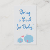 海の下のクジラが本のシャワーインサートを持ってくる エンクロージャーカード (裏面)