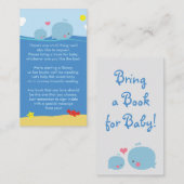 海の下のクジラが本のシャワーインサートを持ってくる エンクロージャーカード (正面/裏面)