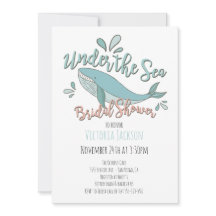 海の下のクジラのブライズシャワー