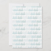 海の下のクジラのブライズシャワー 招待状 (裏面)