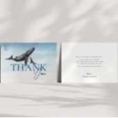 海の下のクジラの赤ちゃんシャワー サンキューカード