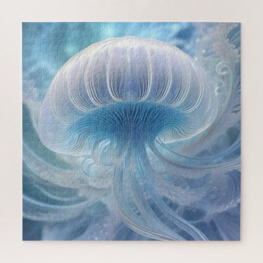 海の下のクラゲのフラクタル・アート ジグソーパズル (縦)