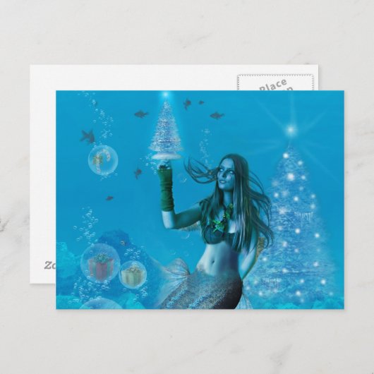 海の下のクリスマス（はがき） シーズンポストカード (正面/裏面)