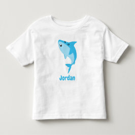 海の下のサメかわいいパーソナライズされた トドラーTシャツ