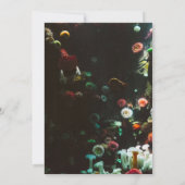 海の下のサンゴ礁 夏の結婚式 招待状 (裏面)