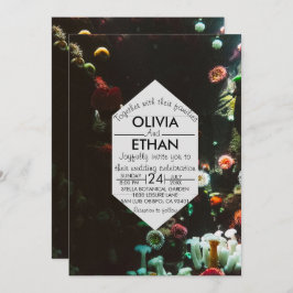 海の下のサンゴ礁 夏の結婚式 招待状