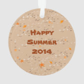 海の下のシュノーケリング少女 オーナメント (裏面)