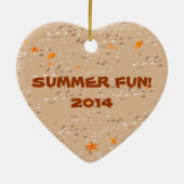 海の下のシュノーケリング少年 セラミックオーナメント (裏面)