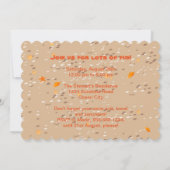 海の下のシュノーケリング少年 招待状 (裏面)