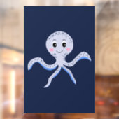 海の下のタコの子供のパターン ウィンドウサイン (シート2)