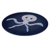 海の下のタコの子供のパターン カッティングボード (角)