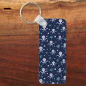 海の下のタコの子供のパターン キーホルダー (正面)