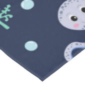海の下のタコの子供のパターン テーブルクロス (アングル)