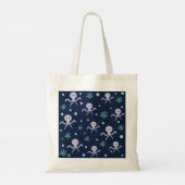 海の下のタコの子供のパターン トートバッグ (裏面)