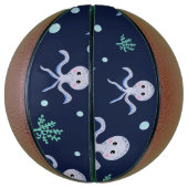 海の下のタコの子供のパターン バスケットボール (縦)