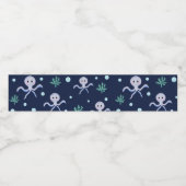 海の下のタコの子供のパターン ペットボトルラベル (シングルラベル)