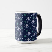 海の下のタコの子供のパターン モーフィングマグカップ (正面右)