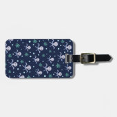 海の下のタコの子供のパターン ラゲッジタグ (正面横)