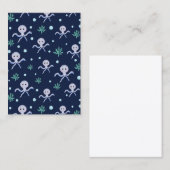 海の下のタコの子供のパターン 割引カード (正面/裏面)